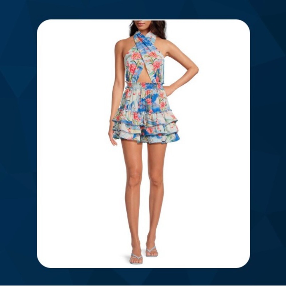 Agua bendita printed dress